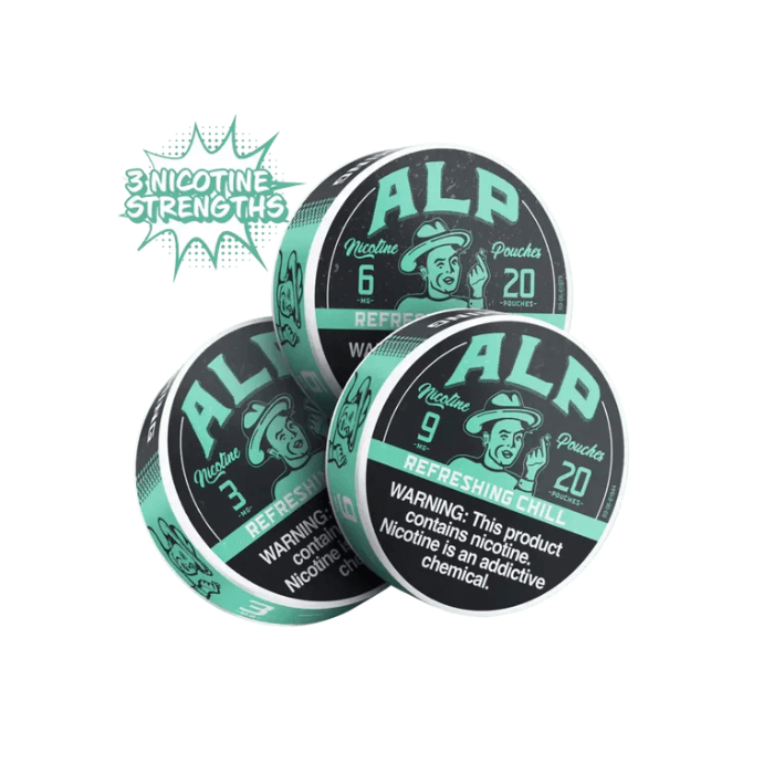 alp refreshing chill 9mg nicotine pouches alp refreshing chill 9mg nicotine pouches